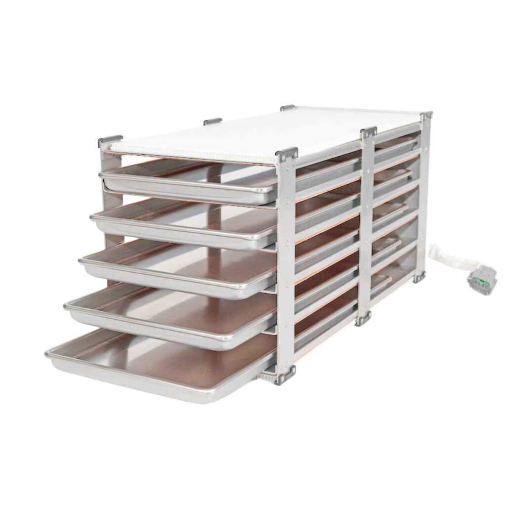 5er-Einschubrahmen Xiros Mikro (ohne Tabletts) | Edelstahl | Holland Green Science