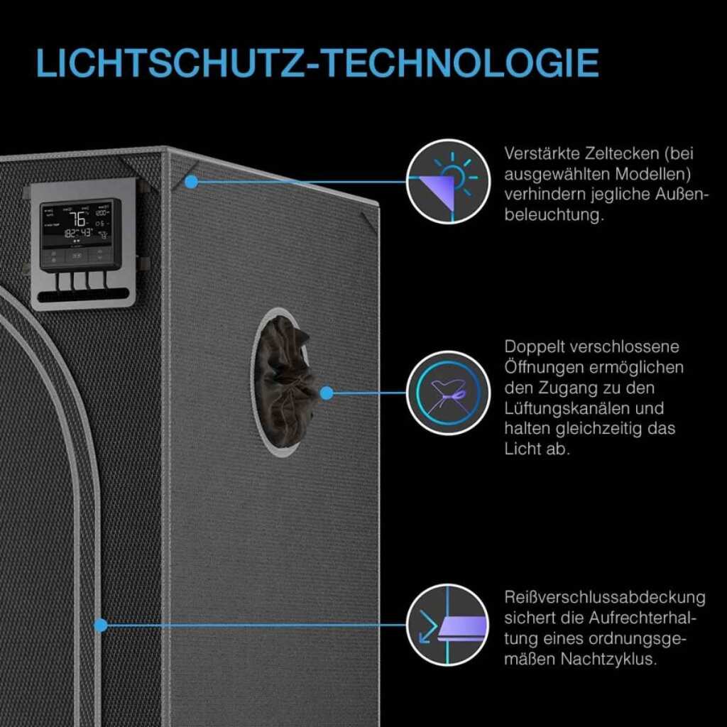 AC Infinity CLOUDLAB 632 | Advance Grow Zelt 90x60x180 cm – Bild 3