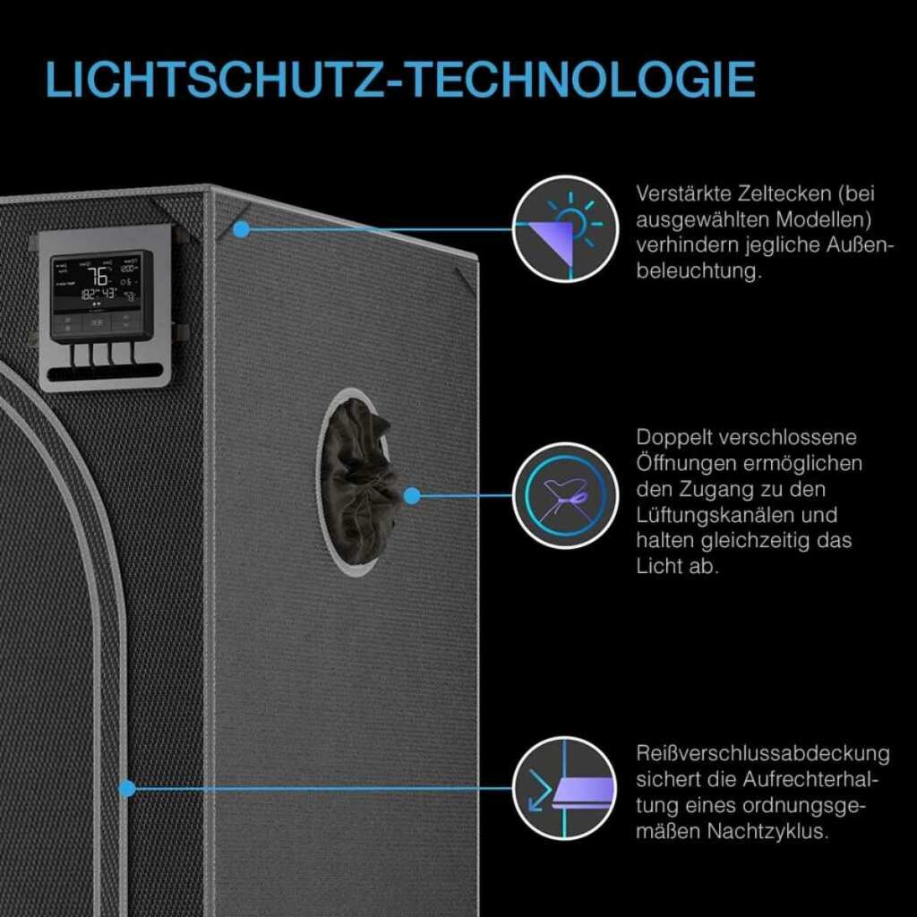 AC Infinity CLOUDLAB 642 | Advance Grow Zelt 120x60x180 cm – Bild 3
