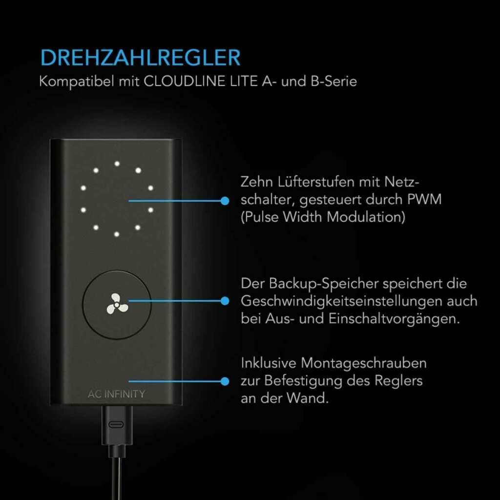 AC Infinity CLOUDLINE S6 | Ø 150 mm | 683 m³/h – Bild 3