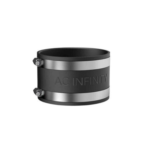 AC Infinity Geräuschreduzierende Klemme | Rohrverbinder mit Edelstahlklemmen | 100 mm