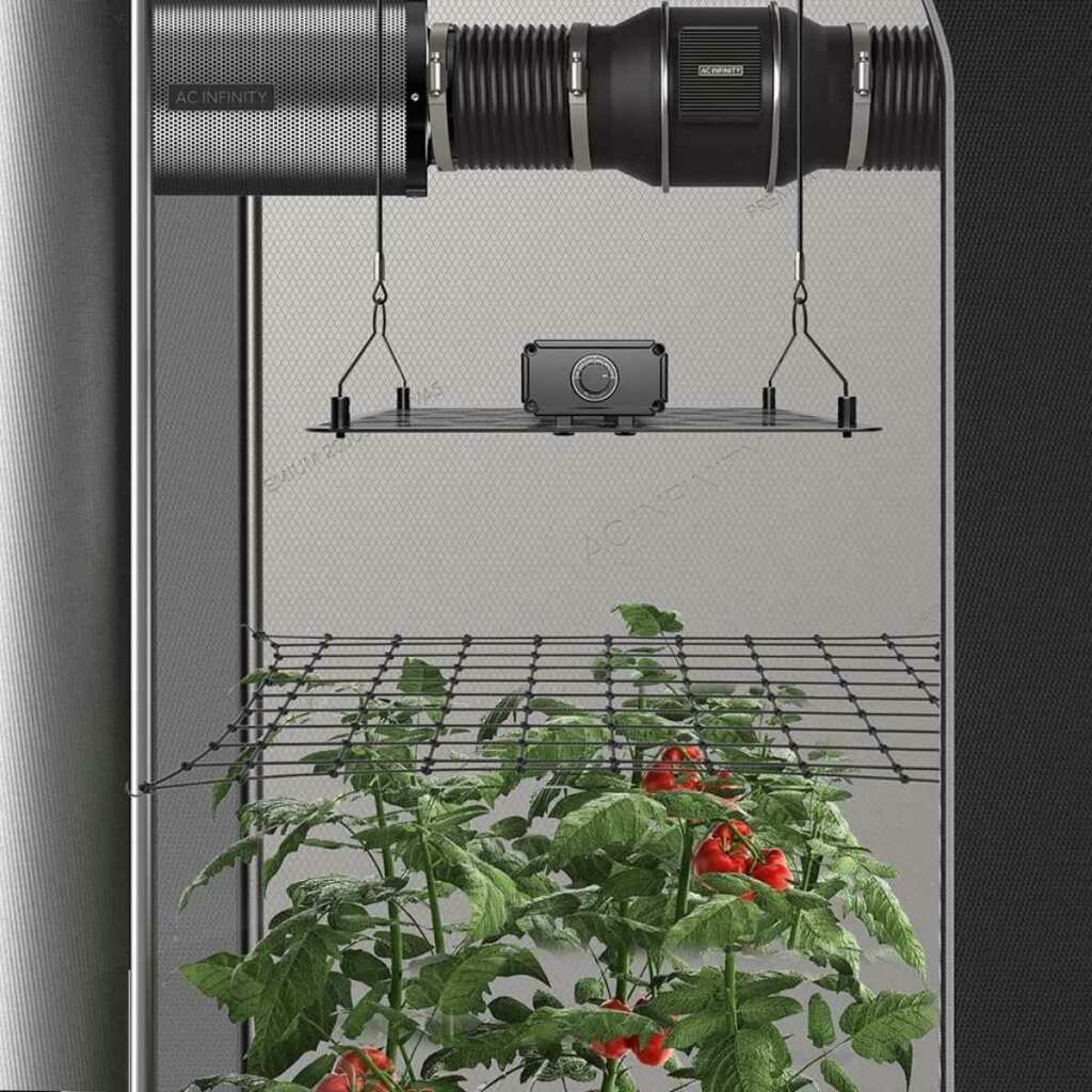 AC Infinity Grow Zelt Gitternetz | flexible elastische Schnüre | 60 x 120 cm – Bild 2