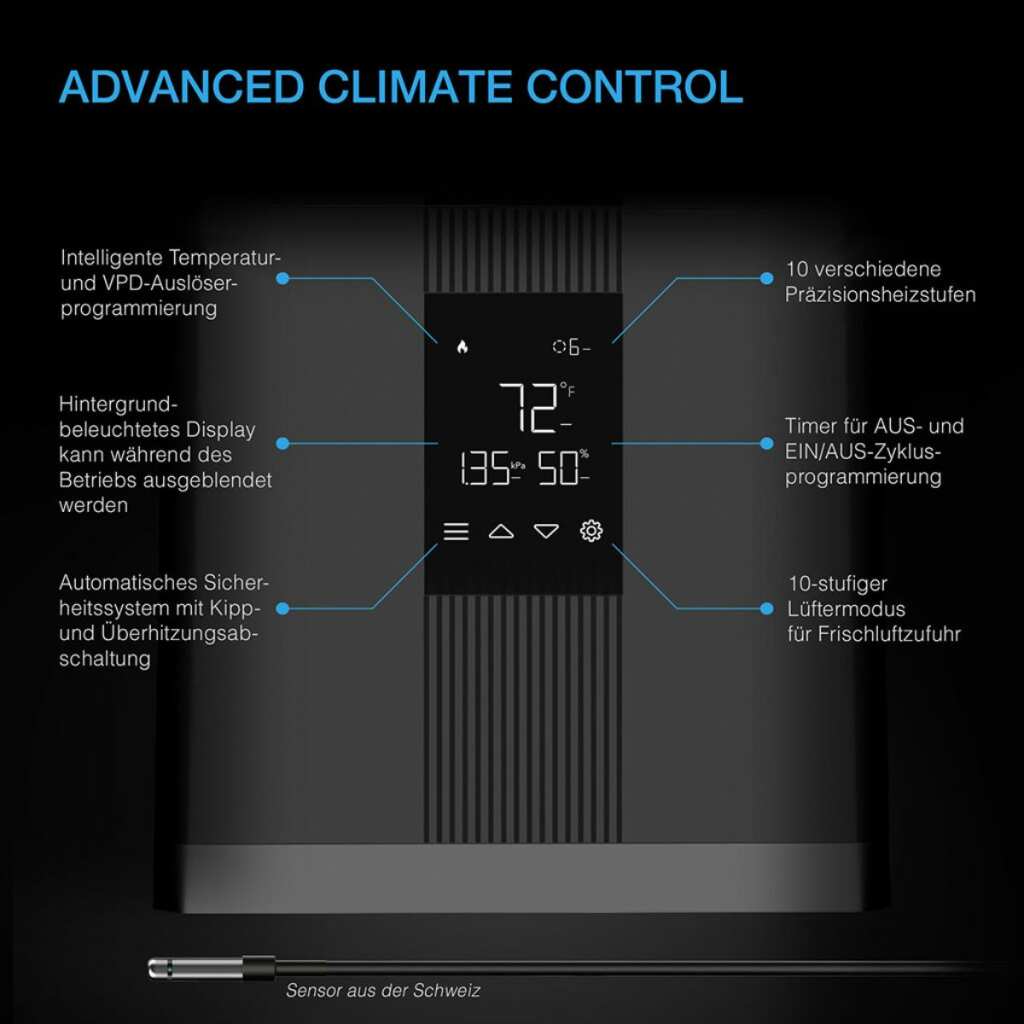 AC Infinity Thermoforge T3 | Growbox Heizung – Bild 2