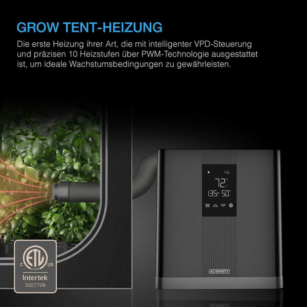 AC Infinity Thermoforge T3 | Growbox Heizung – Bild 3