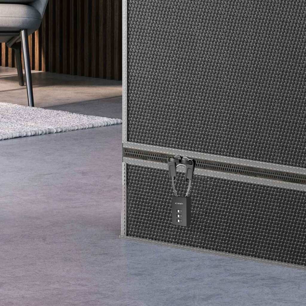 AC Infinity Kombinationsschloss | flexible Stahlkabelschlaufe | 2er-Pack – Bild 4