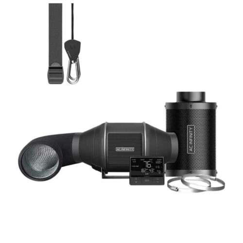 AC Infinity Luftfilter-Set PRO 100 mm | Inline-Ventilator mit Smart Controller und Aktivkohlefilter