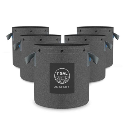 AC Infinity Hochbelastbare wiederverwendbare Stofftöpfe | 26,5 Liter | 5er-Pack
