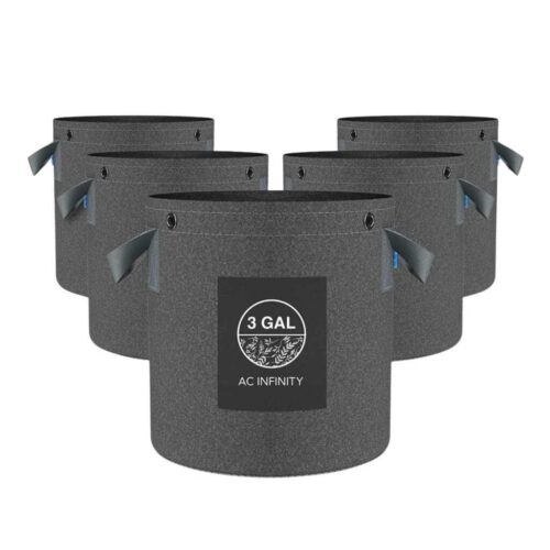 AC Infinity Hochbelastbare wiederverwendbare Stofftöpfe | 11 Liter | 5er-Pack