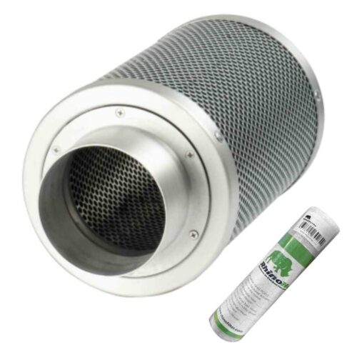 Aktivkohlefilter 100mm x 300mm | Rhino Hobby 225 | 100mm Flansch | 150 - 300m³/h