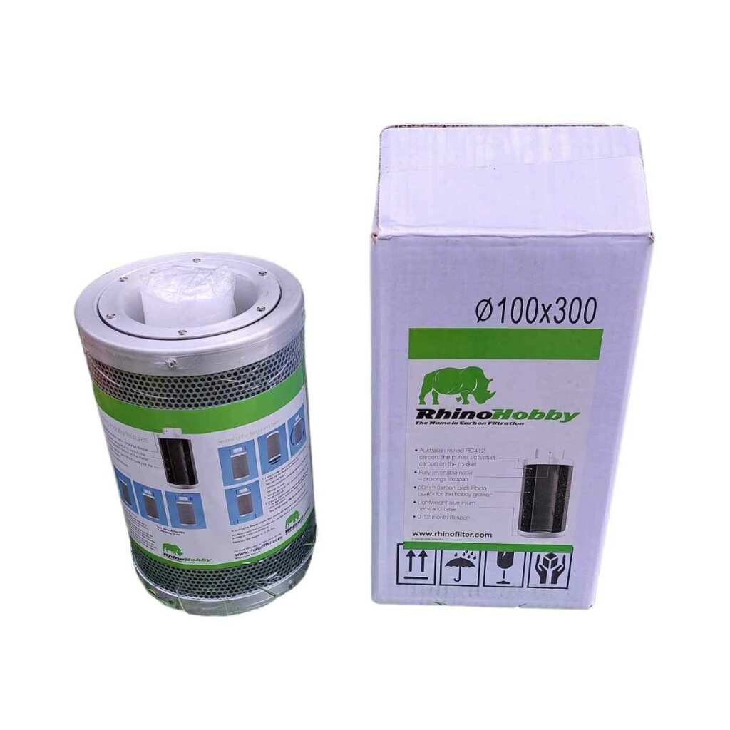 Aktivkohlefilter 100mm x 300mm | Rhino Hobby 225 | 100mm Flansch | 150 - 300m³/h – Bild 5