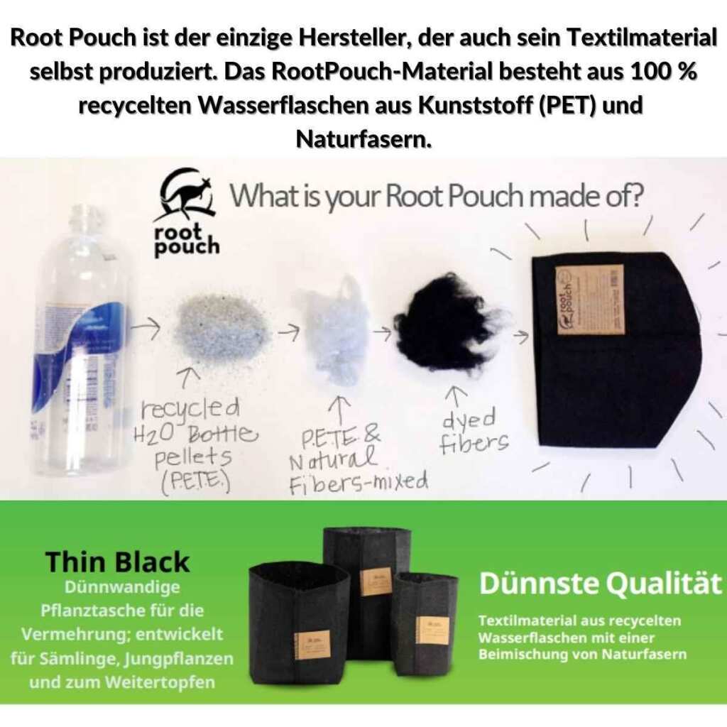 Anzucht Töpfe | 1 Liter | Ø10x13cm | Root Pouch – Bild 2