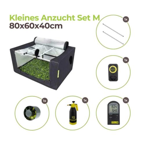 Kleines Anzucht Set M mit LED Beleuchtung