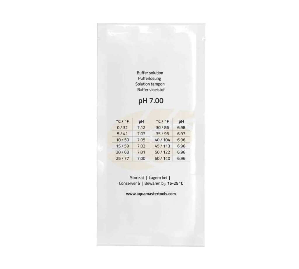 Eichflüssigkeit pH 7 20ml Beutel – Bild 2