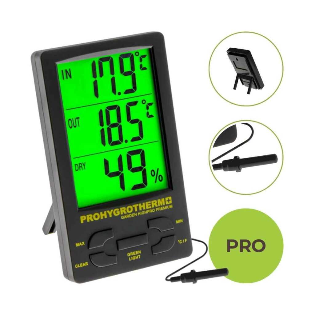 HYGROTHERMO PRO | Thermometer-Hygrometer | 2 Messpunkte | digital | Garden Highpro – Bild 2