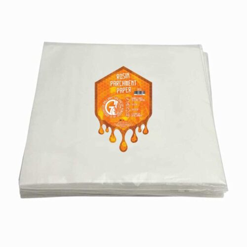 Graveda Rosin Press Pergamentpapier | Doppelseitig mit Silikon | 30x30cm | Grammatur 52 gsm | 100 Stück