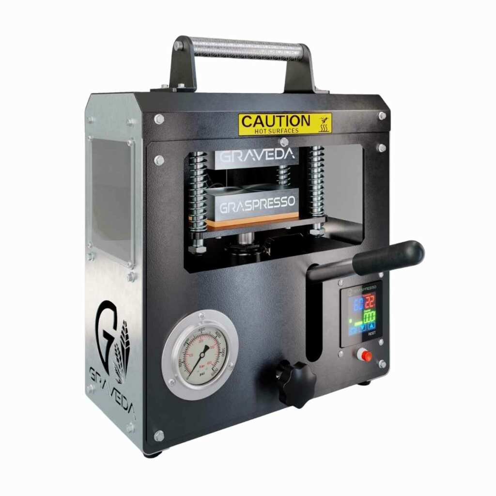 Graveda Graspresso Rosin Presse | hydraulisch | Druckanzeige | Platten 12x6cm | 7 Tonnen