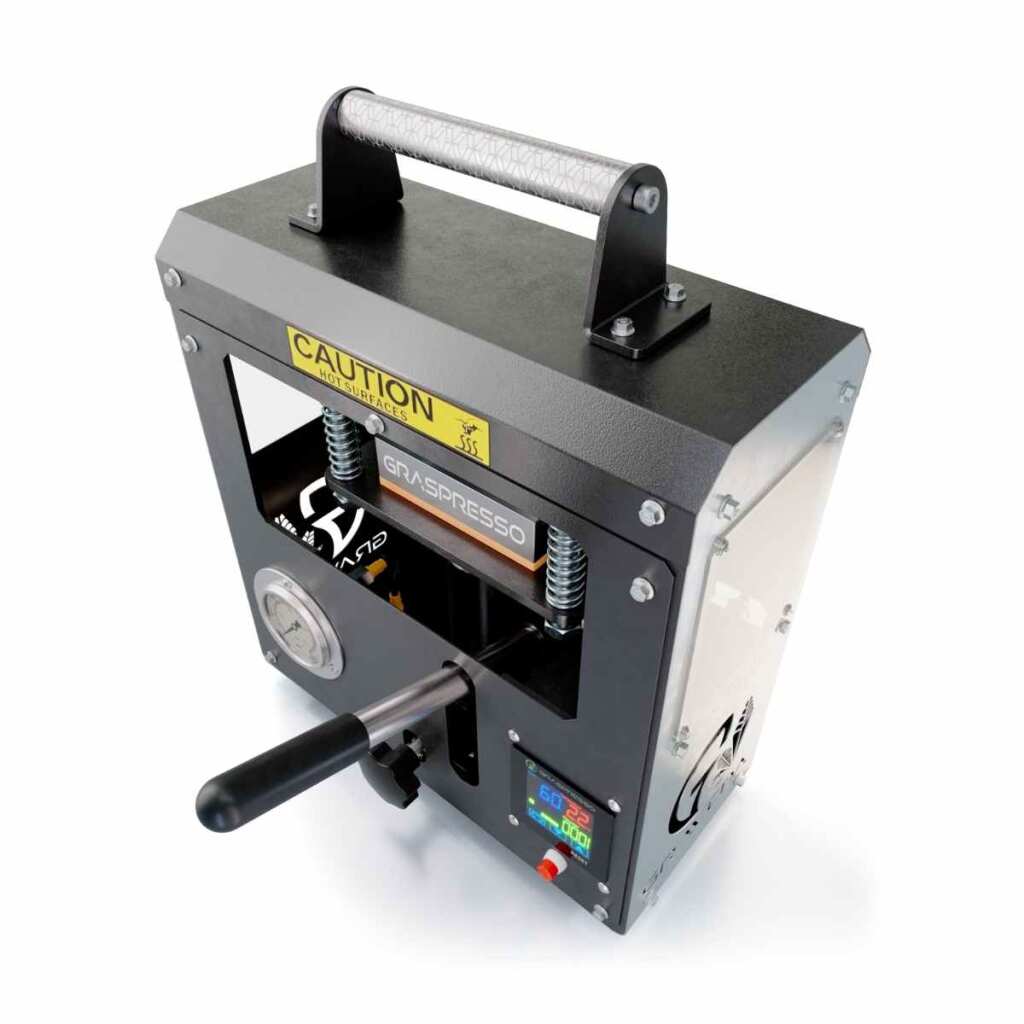 Graveda Graspresso Rosin Presse | hydraulisch | Druckanzeige | Platten 12x6cm | 7 Tonnen – Bild 3