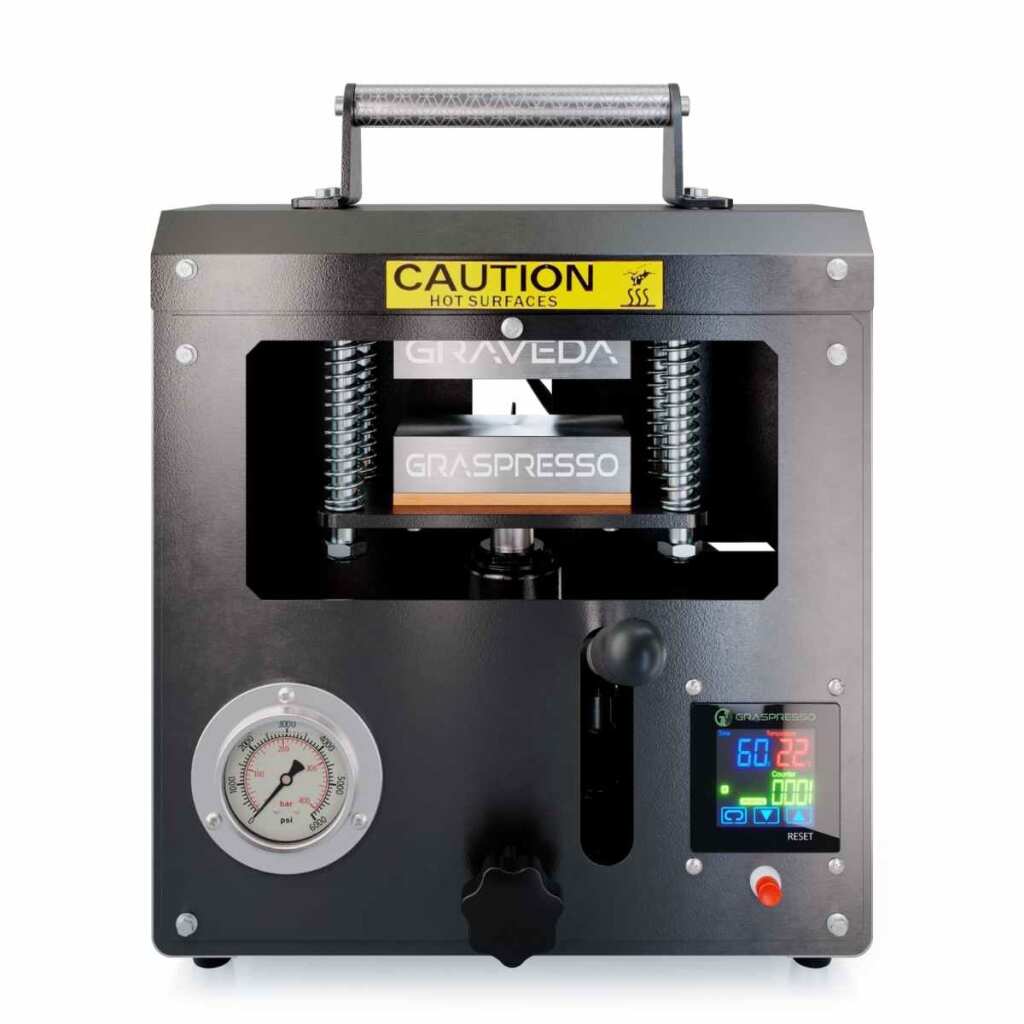 Graveda Graspresso Rosin Presse | hydraulisch | Druckanzeige | Platten 12x6cm | 7 Tonnen – Bild 4