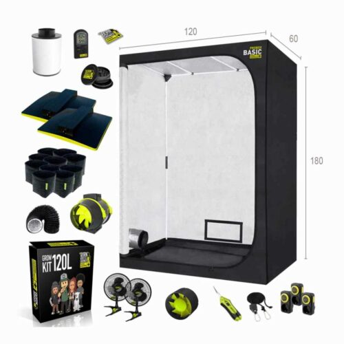Growbox Set 120L | 120x60x180 cm | zwei LEDs | 300 Watt | Garden Highpro