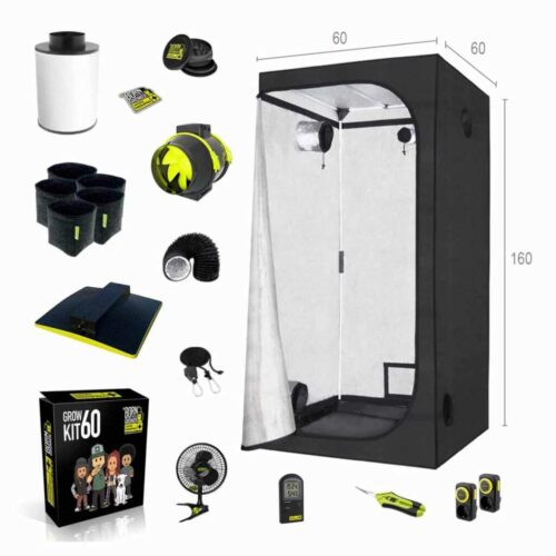 Growbox Set 60 | 60x60x160 cm | LED mit 60 Watt | Garden Highpro
