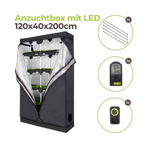 Growbox Anzucht Set XL mit LED Beleuchtung