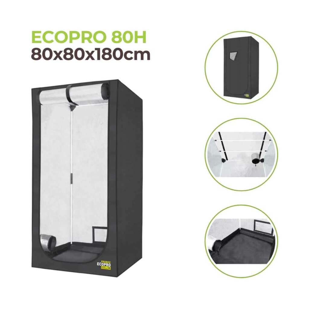 Growbox 80x80x180 cm | PROBOX ECOPRO 80H | Garden Highpro – Bild 2