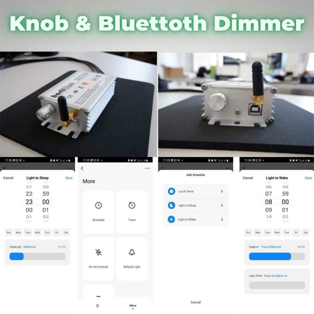 hortiOne | Multifunktions-Dimmer | Bluetooth und Drehknopf – Bild 4