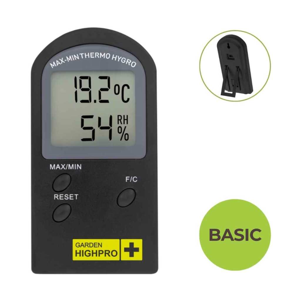 HYGROTHERMO BASIC | Thermometer-Hygrometer | Minimum-Maximum | digital | Garden Highpro – Bild 2