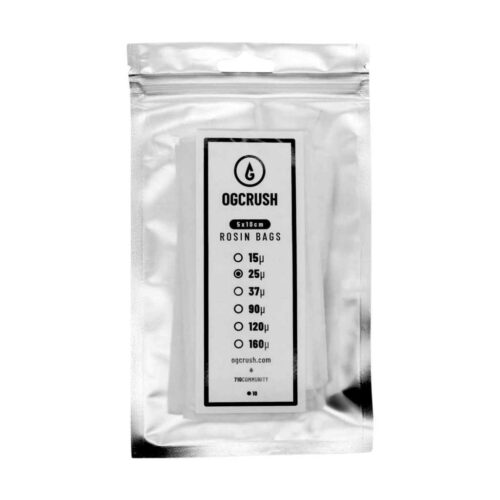 OGcrush Rosin Bags 25 Micron | hitzebeständig | 10 Stück | für Trichome