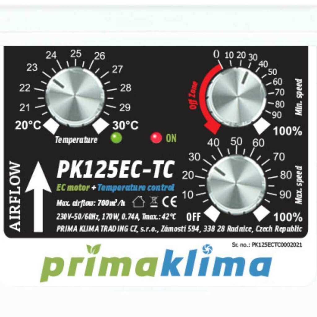 Prima Klima PK125EC-TC | 680m³/h | Ø125mm | klimageregelt – Bild 2