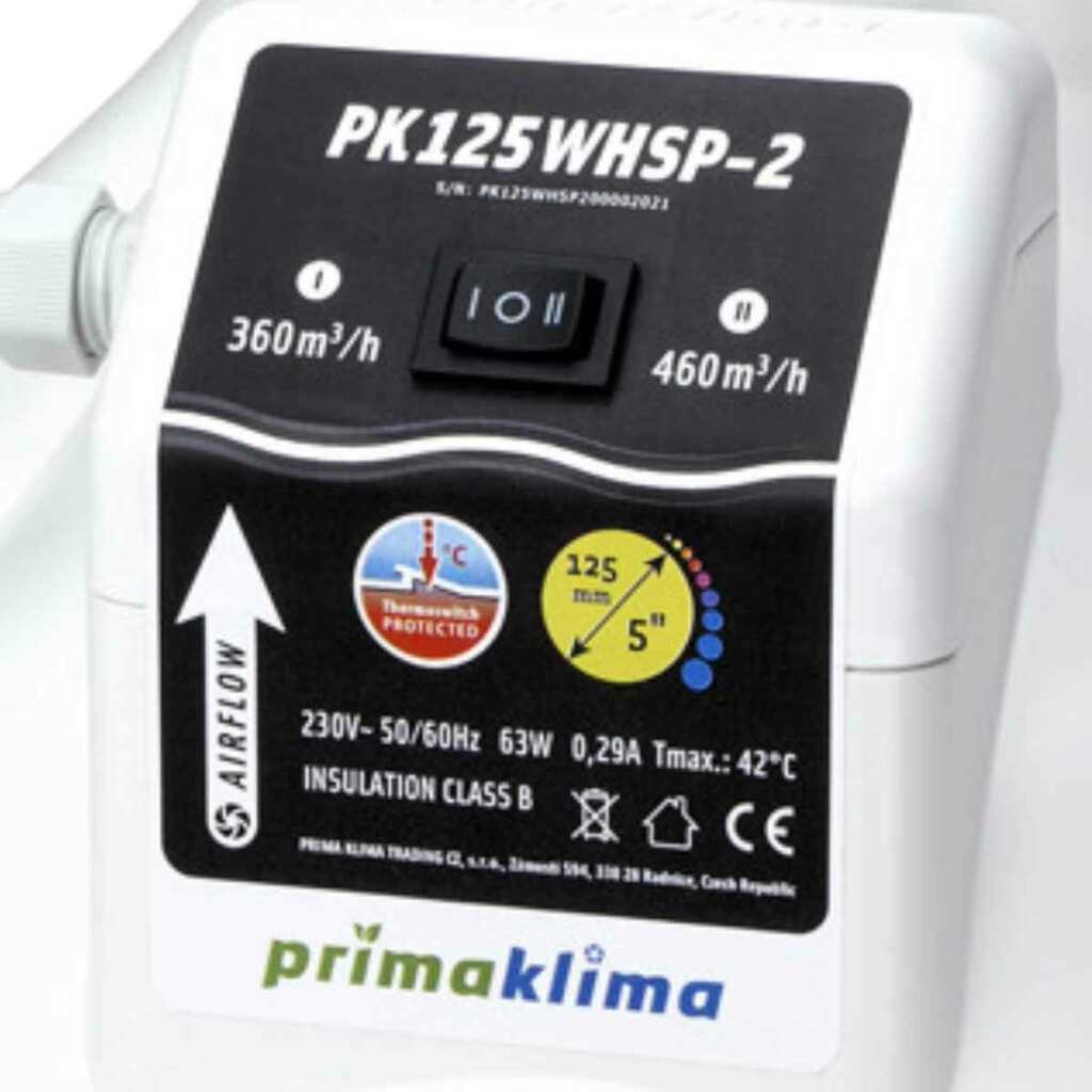 Prima Klima PK125WHSP-2 | 460 und 360 m³h | Ø125mm – Bild 2