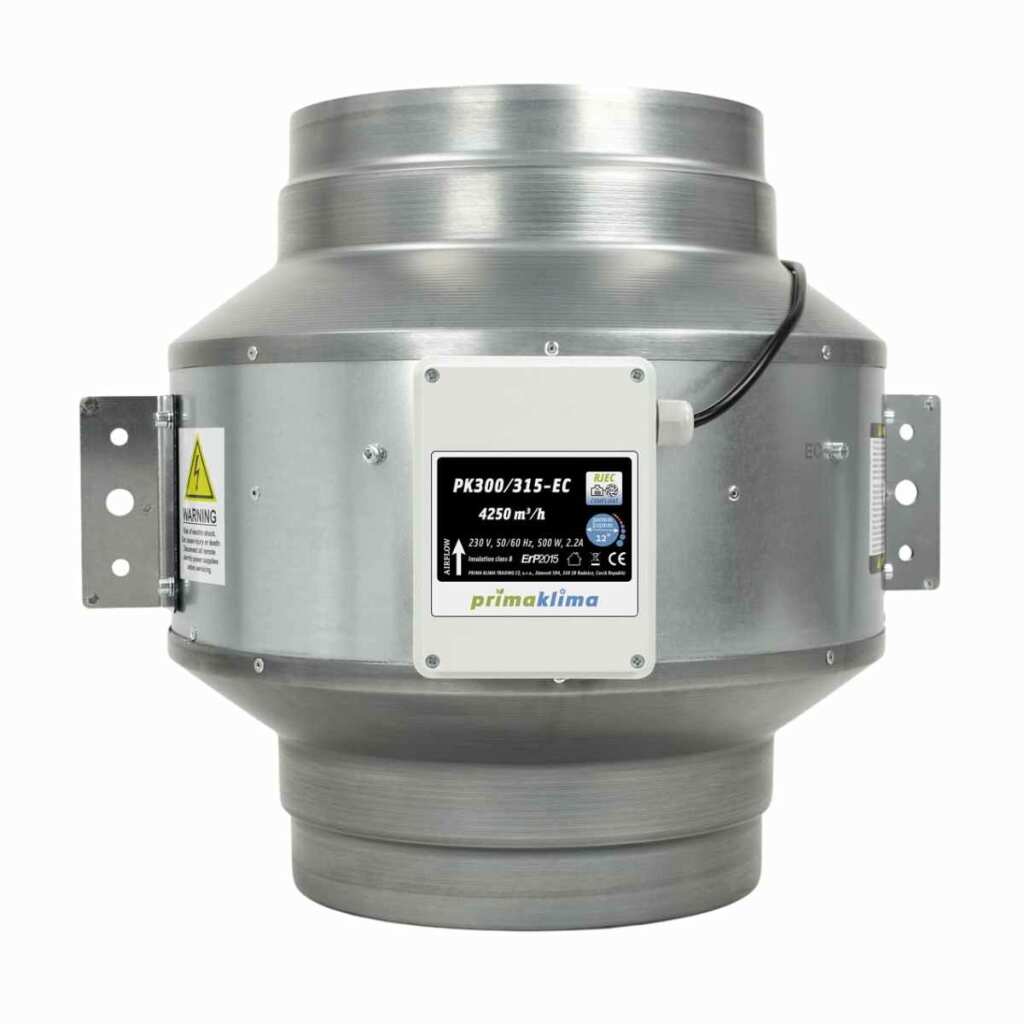 Prima Klima PK300/315-EC Blueline EC Rohrventilator | 4250m³/h | Ø315mm