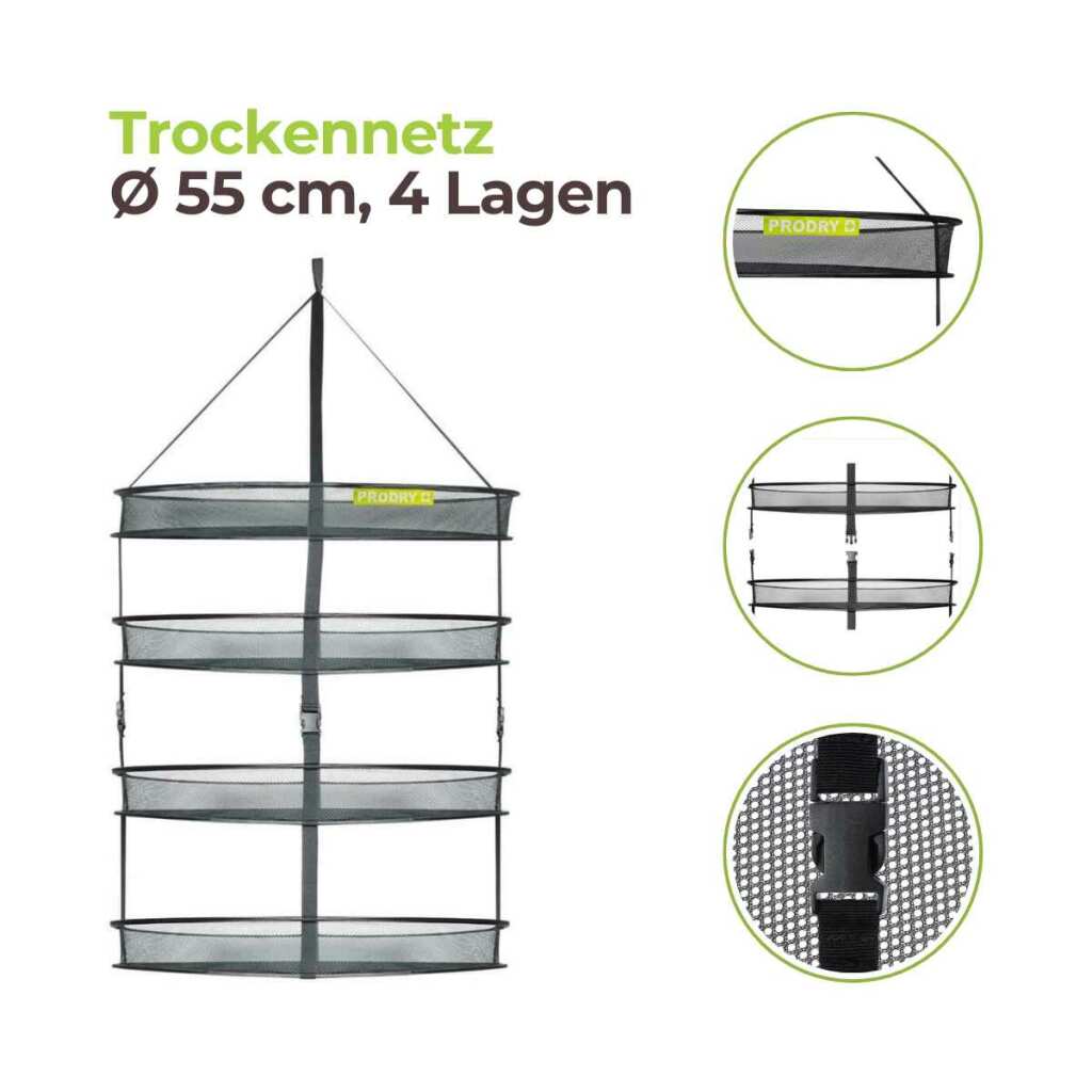 PRODRY 55 | Ø55cm | 4 Lagen | Trockennetz Stecksystem MASTER | Garden Highpro – Bild 2