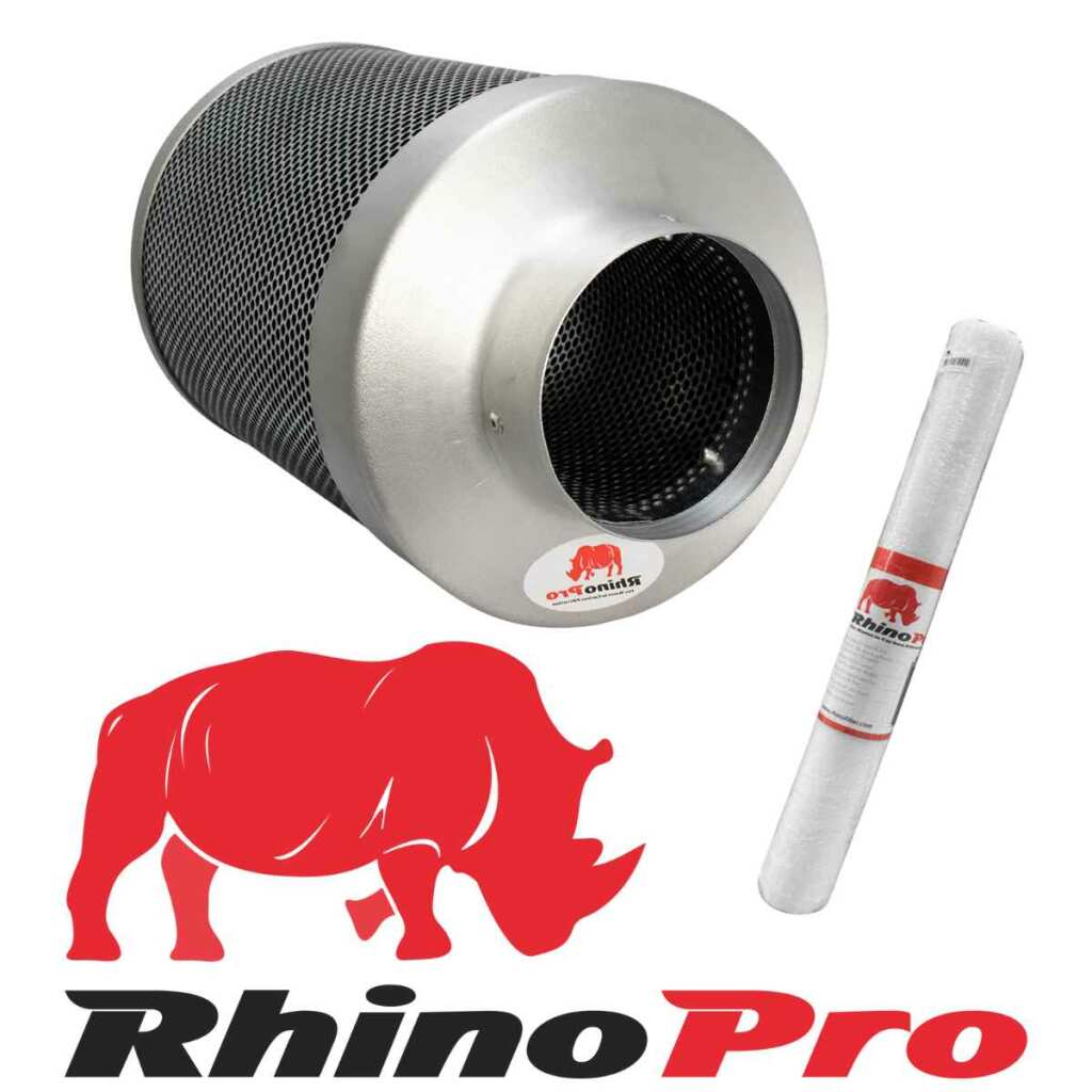 Rhino Pro 255 | Ø100mm | 200-300m³/h | Aktivkohlefilter 100mm x 200mm – Bild 6