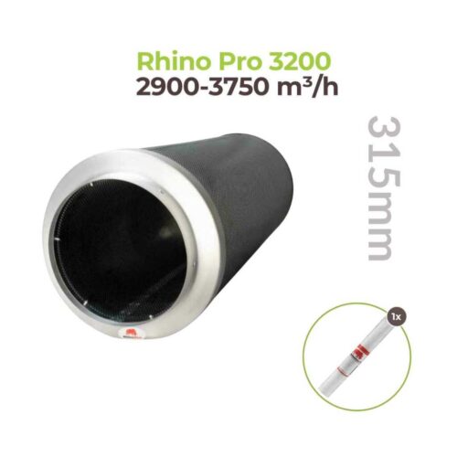 Rhino Pro 3200 | Ø315mm | 2900-3750m³/h | Aktivkohlefilter 315mm x 1000mm