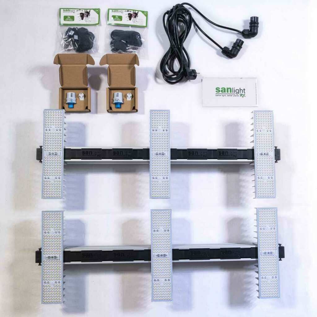 SANlight EVO LED Set 100 1.5 | Lampenaufhängung | Dimmer und Kabel | 400 Watt | 1090 µmol/s – Bild 3