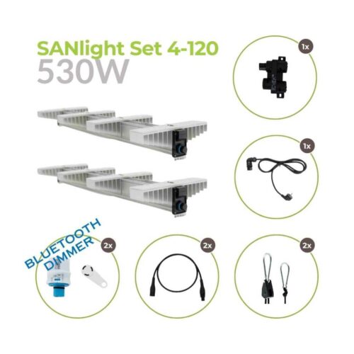 SANlight Set 2x EVO 4-120 | Bluetooth | 530 Watt