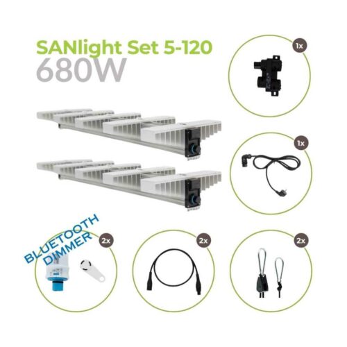 SANlight Set 2x EVO 5-120 1.5 | Bluetooth | 680 Watt