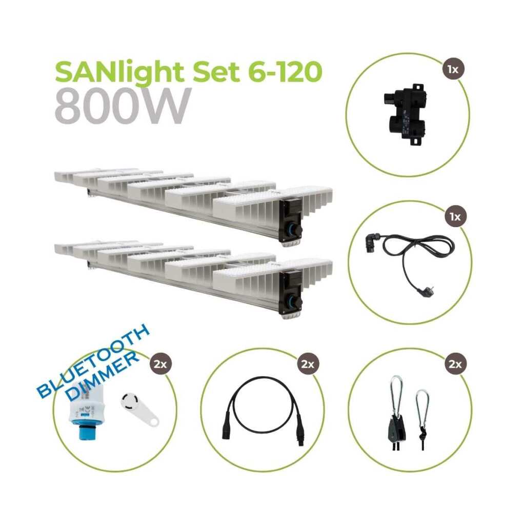 SANlight Set 2x EVO 6-120 | Bluetooth | 800 Watt